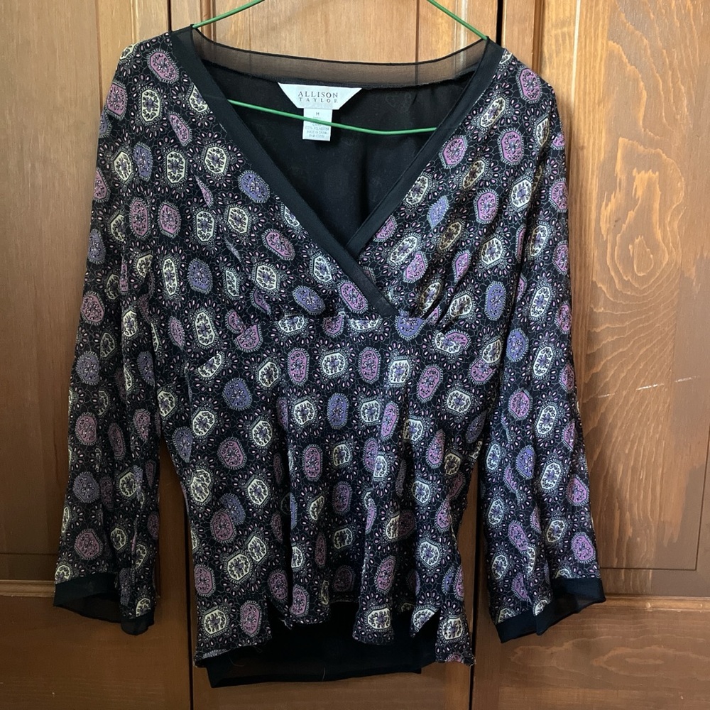 Vintage 100% silk blouse